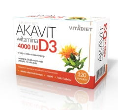 Akavit Vitamine D3 4000 UI 120 gélules VITADIET