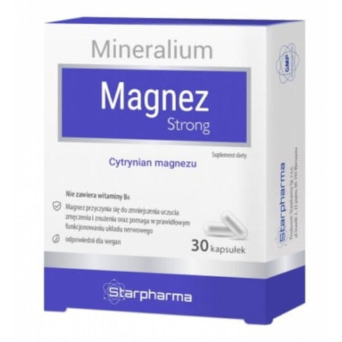 Minéralium Magnésium fort 30 caps. Citrate STARPHARMA