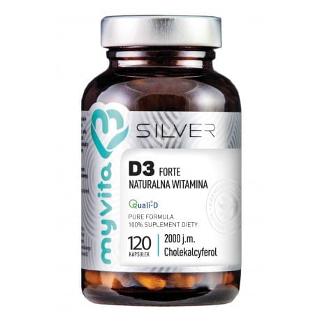 Vitamine D3 2000 UI 120 Gélules MYVITA SILVER Resistance