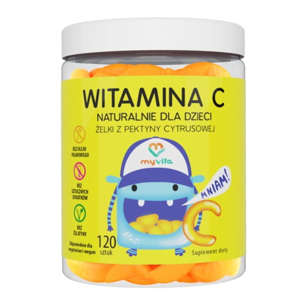 Gommes naturelles vitamine C 120 pièces MYVITA