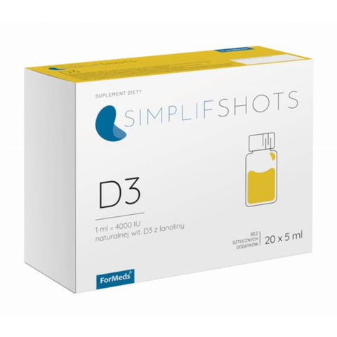 Simplifshots D3 4000 IU 20 x 5ml FORMED