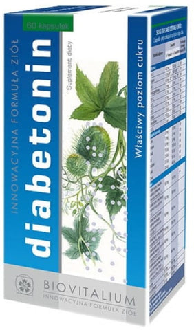 Diabetonin, the right amount of sugar 60 capsules BIOVITALIUM