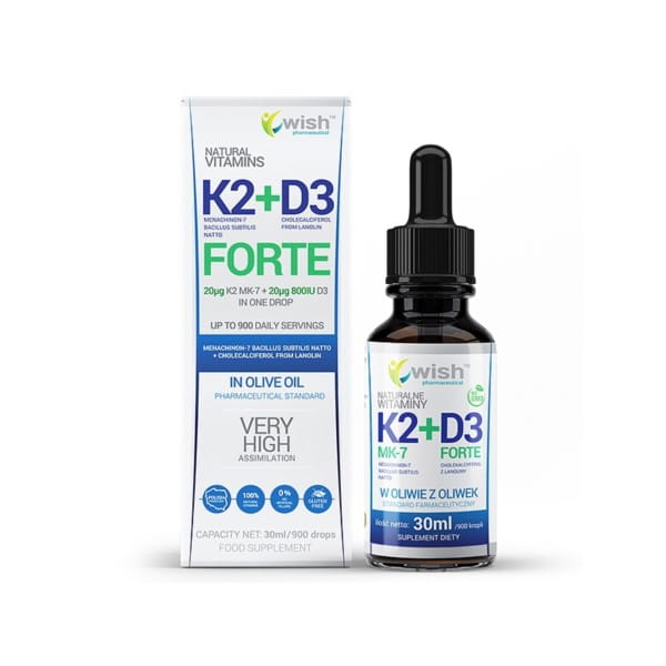 K2 + D3 FORTE 30ml 900 portions WISH