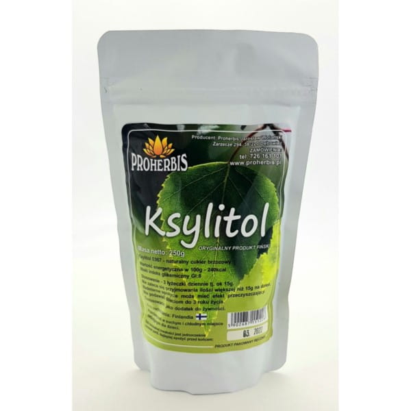 Finnish xylitol 250 g PROHERBIS birch sugar