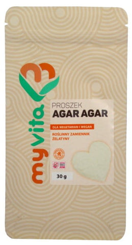 Agar en poudre 30 g MYVITA épaississant naturel