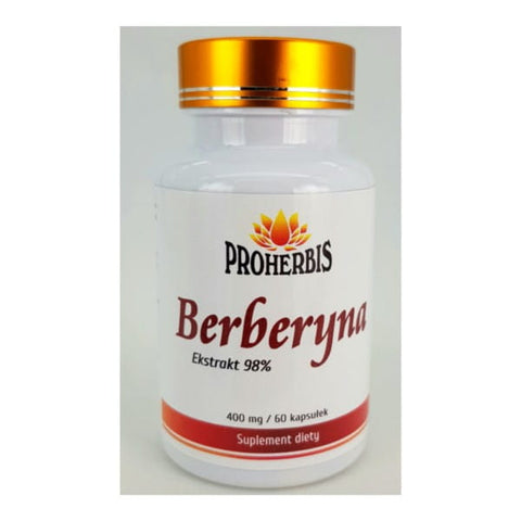 Berberine HCL 98% 60 capsules PROHERBIS