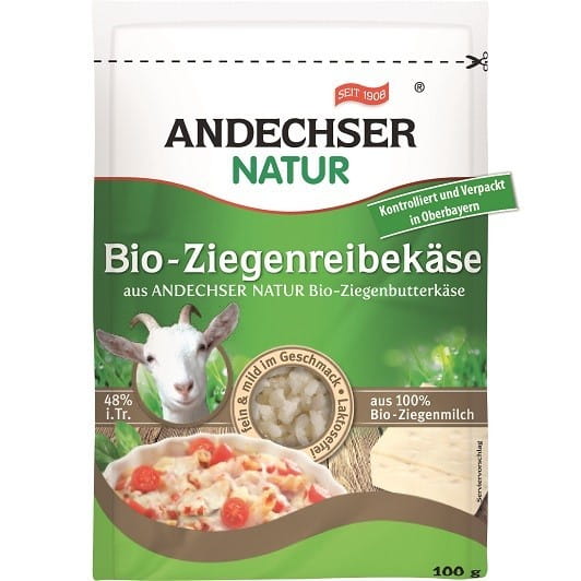 BIO geriebener Ziegenkäse 100 g