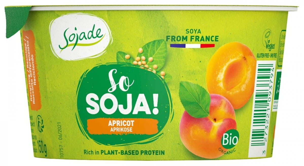 Dessert soja sans gluten abricot BIO 150 g - SOYADE