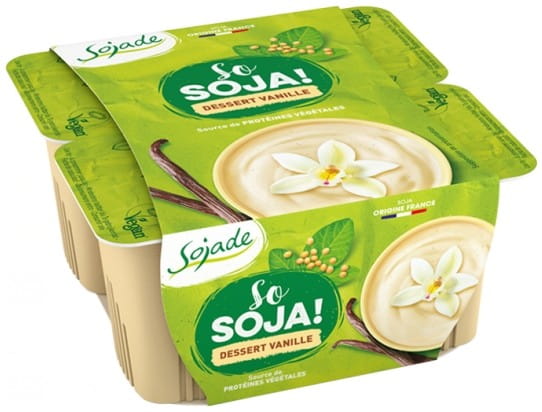 Dessert au soja bio sans gluten (4 x 100 g) 400 g - SOYADE