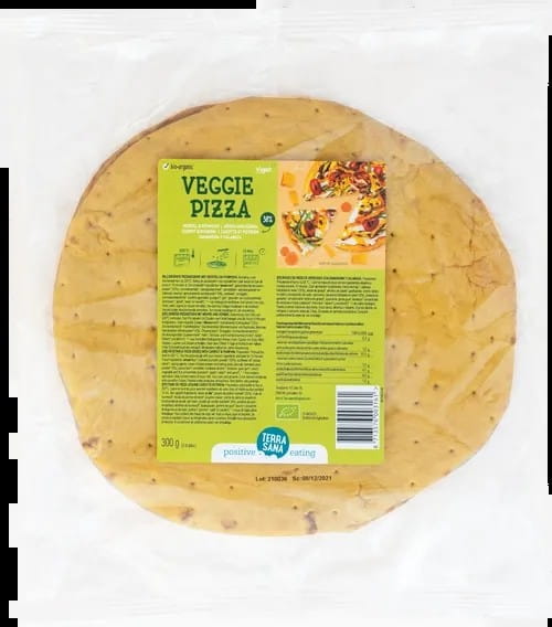 Pizza base with carrots and pumpkin ORGANIC (2 x 150 g) 300 g - TERRASANA