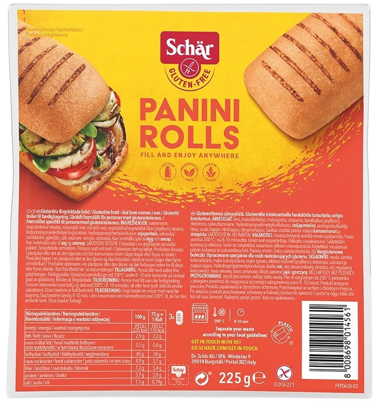 Panini-Brötchen - Panini-Brötchen 225 g SCHÄR