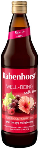 Jus multi-fruits avec fer et vitamine C B6 B12 750 ml - RABENHORST