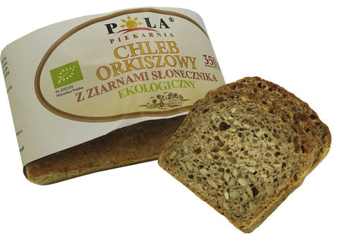 Organic spelled bread with sunflower seeds 350 g - POLA