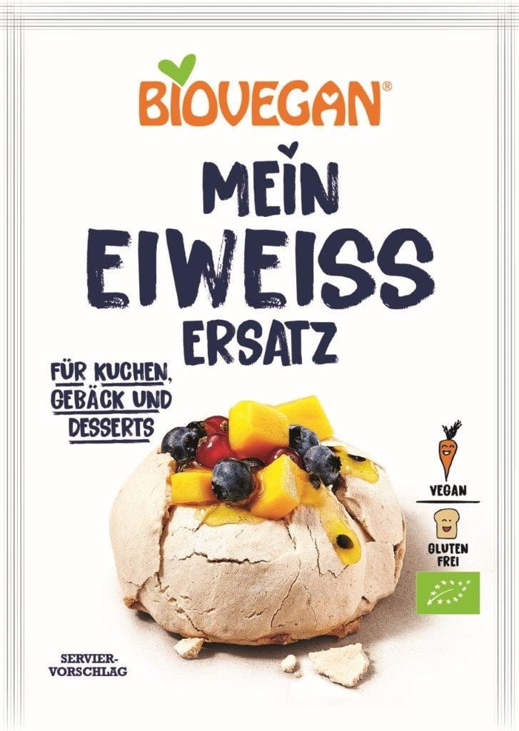 Ei-Eiweiß-Ersatz in Pulverform, vegan glutenfrei BIO 40 g - BIOVEGAN