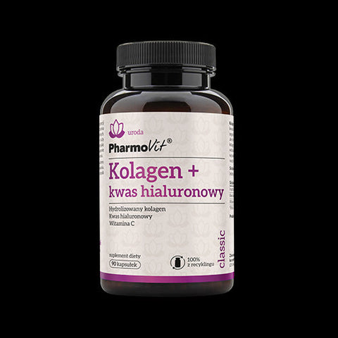 Kollagen + glutenfreie Hyaluronsäure 90 Kapseln 5715 g - PHARMOVIT