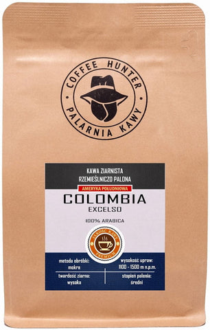 Arabica coffee beans 100% Colombia fair trade BIO 250 g - COFFEE HUNTER