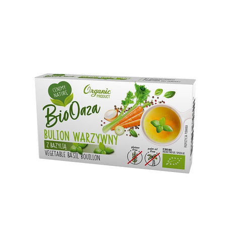 Vegetable broth with basil BIO 66 g