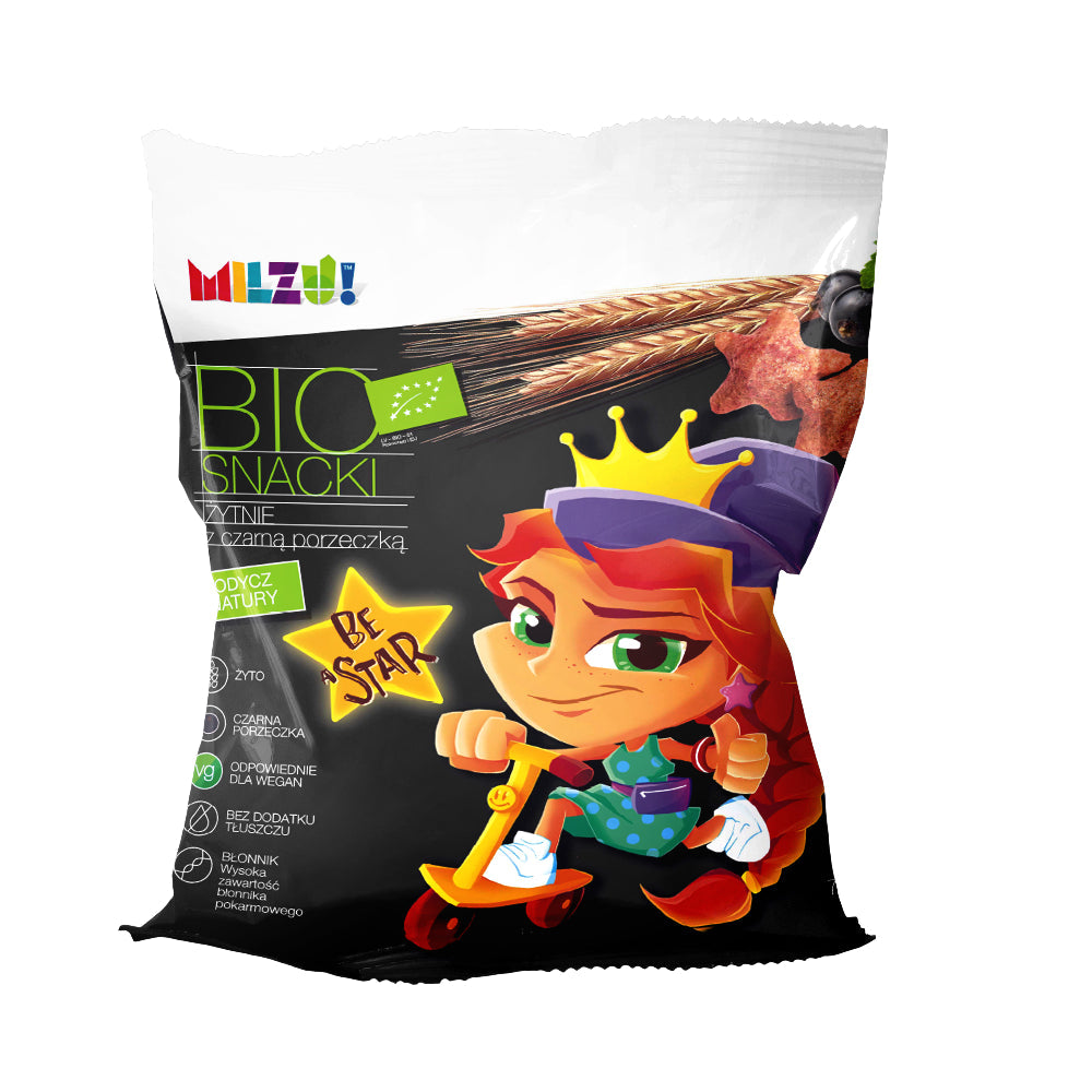 Black currant flakes become a star BIO 70 g MILZU