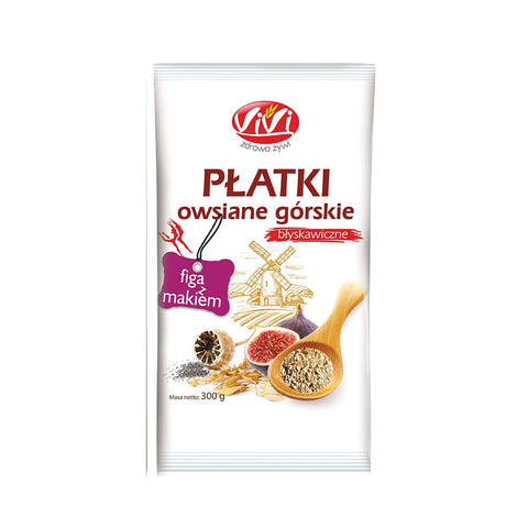 Mountain oat fig with poppy seeds Instant 300 g VIVI