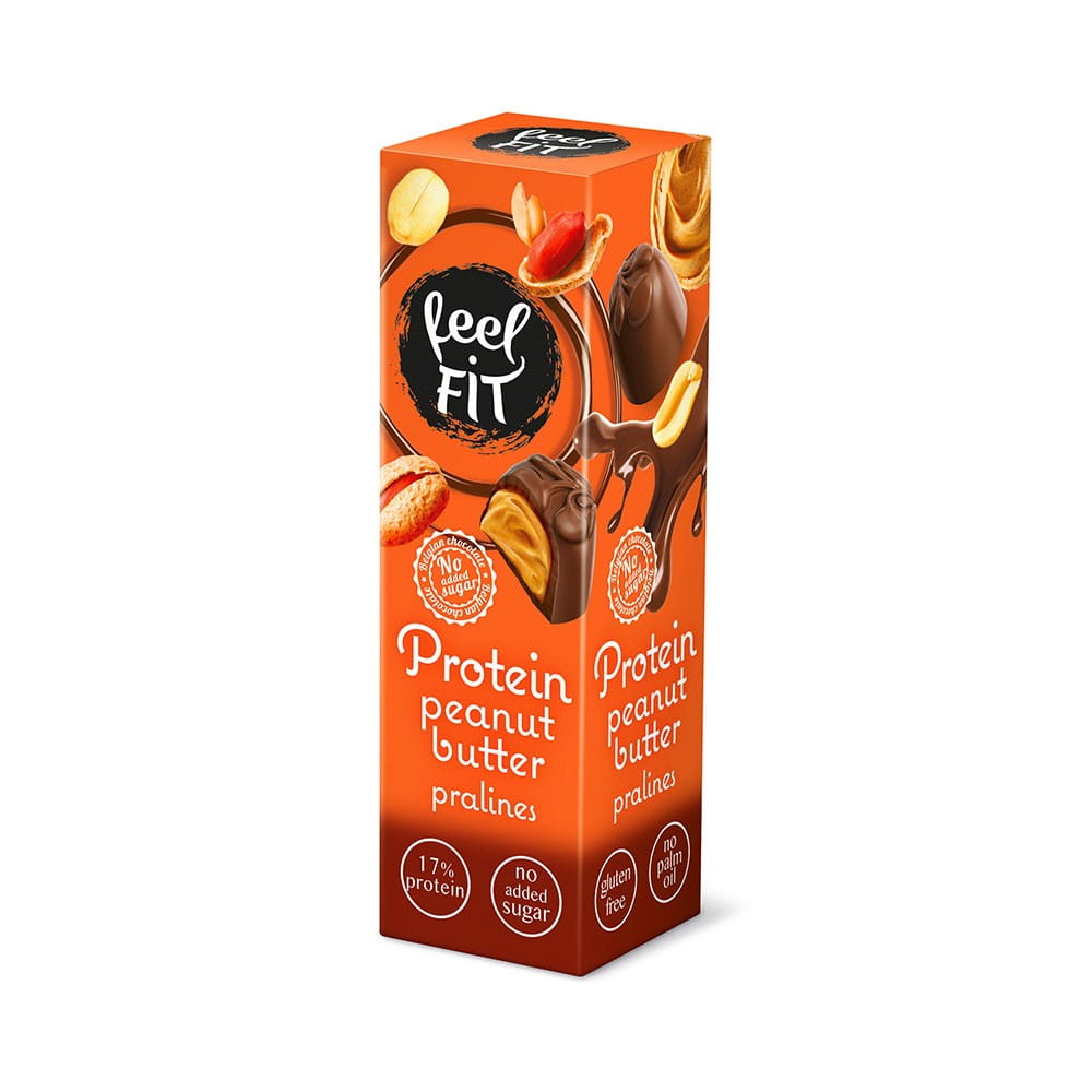 Protein chocolates with peanut butter 33 g - FEELFIT