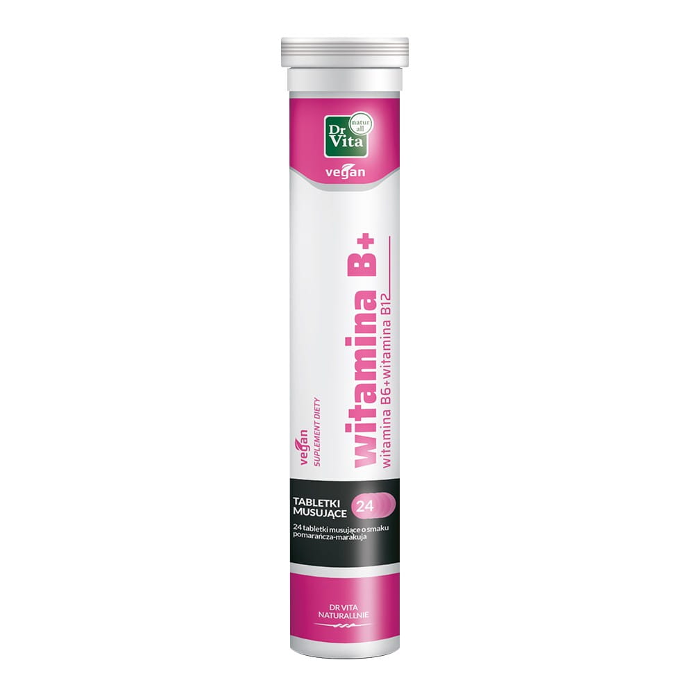 Vitamine B6 + Vitamine B12 24 comprimés effervescents - DR VITA