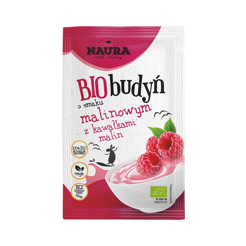 Pudding mit Himbeergeschmack BIO 38 g - NAURA