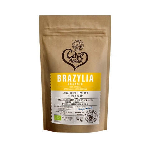 Hand-roasted coffee beans 100% Brazil arbica 250 g - CAFE AMOUR