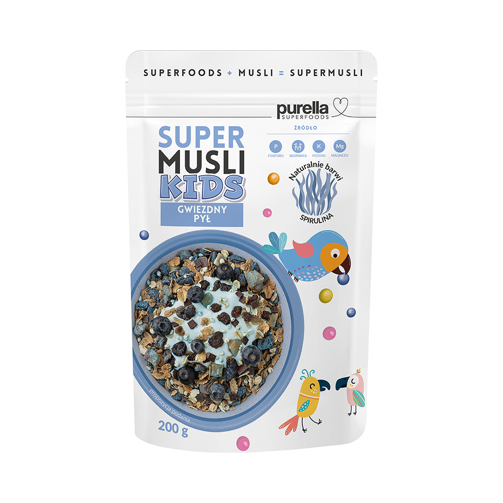 Supermusli Kids Stardust 200 g - PURELLA SUPERFOODS