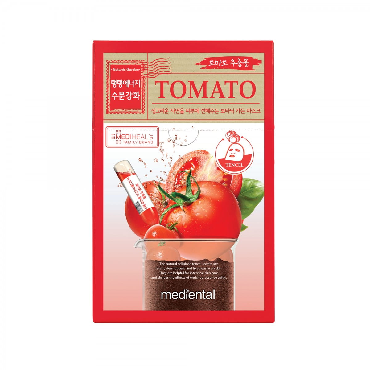 Face mask with moisturizing and firming tomatoes 23 ml - MEDIHEAL