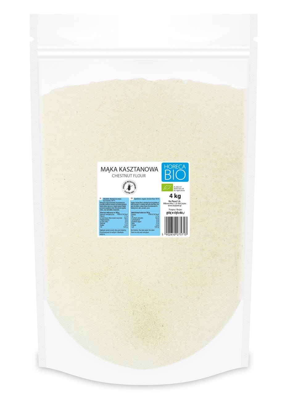 Glutenfreies Kastanienmehl BIO 4 kg - HORECA