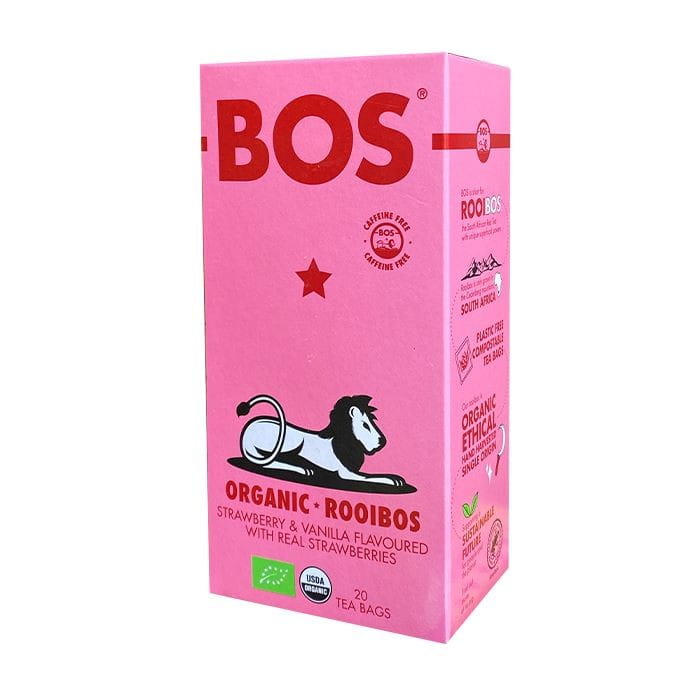 ROOIBOSTEA WITH STRAWBERRY-VANILLA FLAVOR ORGANIC (20 x 2.5 g) 50 g - BOS