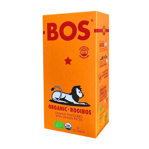 THÉ SAVEUR ORANGE ROOIBOS AU GINGEMBRE BIO (20 x 2,5 g) 50 g - BOS