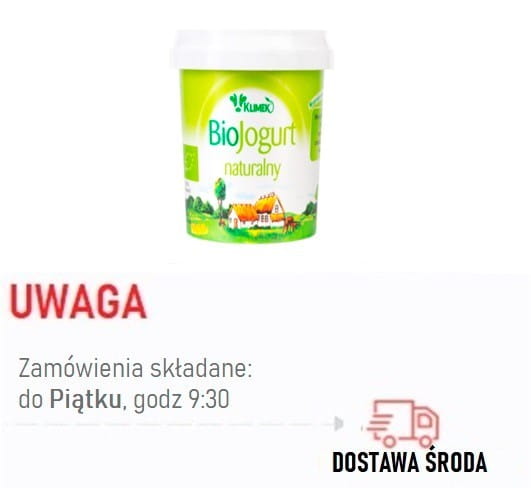 Natural yoghurt 4% fat BIO 330gr