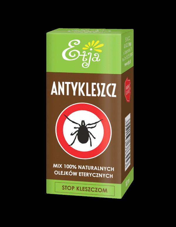 ETJA Antykleszcz - Mélange d'huiles essentielles 100% naturelles 10ml