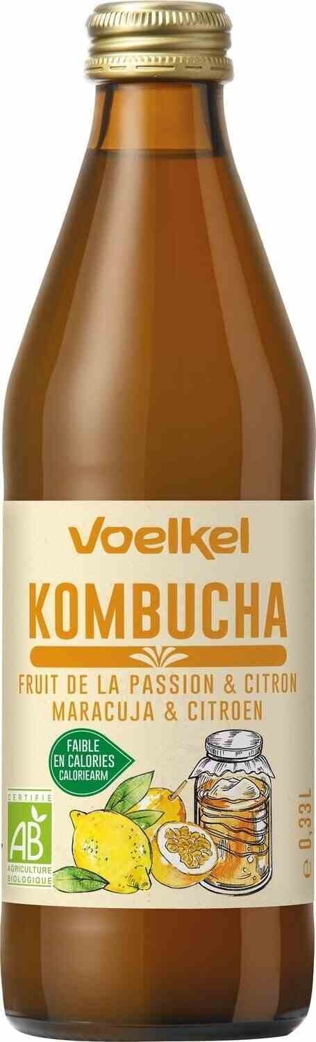 Kombucha fruit de la passion citron BIO 330 ml