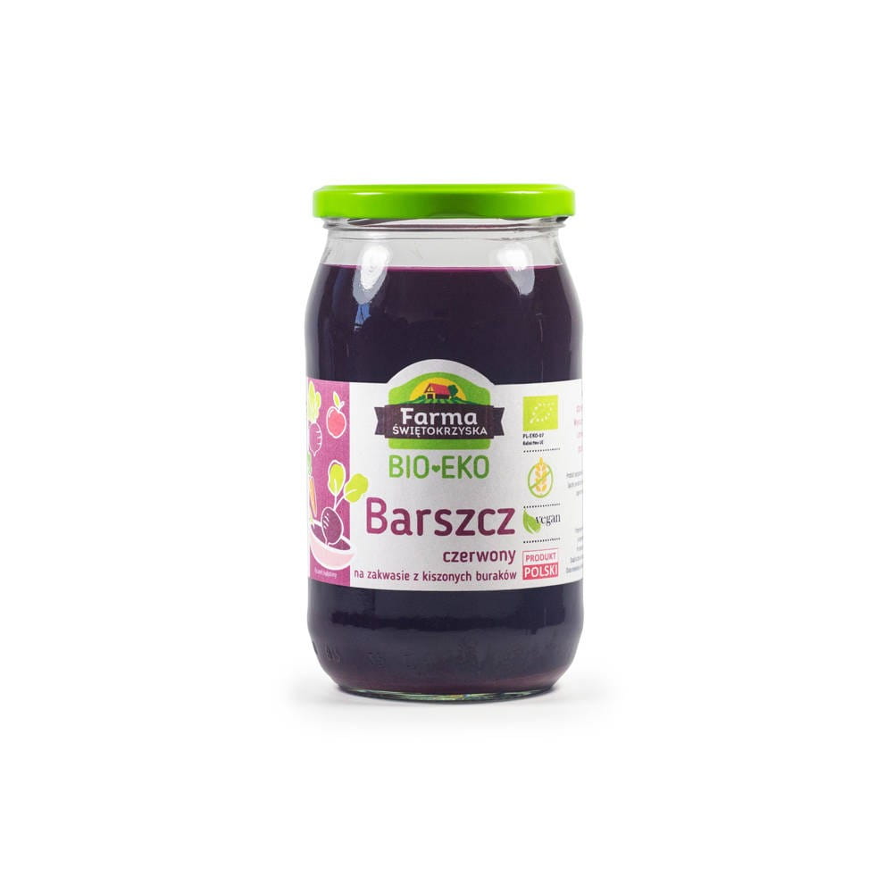 RED BEET FROM BEET GLUTEN-FREE ORGANIC 720 ml (JAR) - FARM ŚWIĘTOKRZYSKA