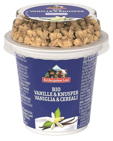 VANILLA YOGURT WITH CRISPY MUSLI ORGANIC 150 g - BERCHTESGADENER LAND