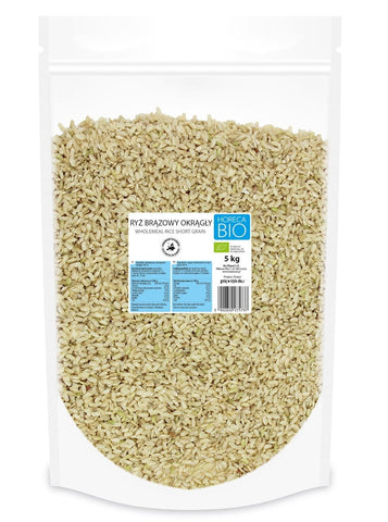 ORGANIC ROUND BROWN RICE 5 kg - HORECA