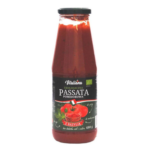 Passata de tomates au basilic bio 680 g - NaturAvena