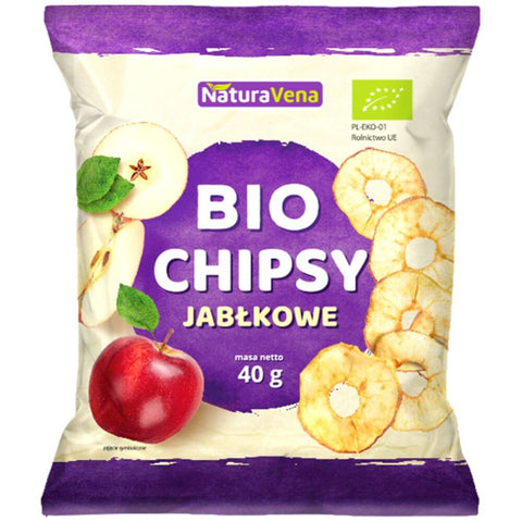 Organic apple chips 40 g - NaturAvena