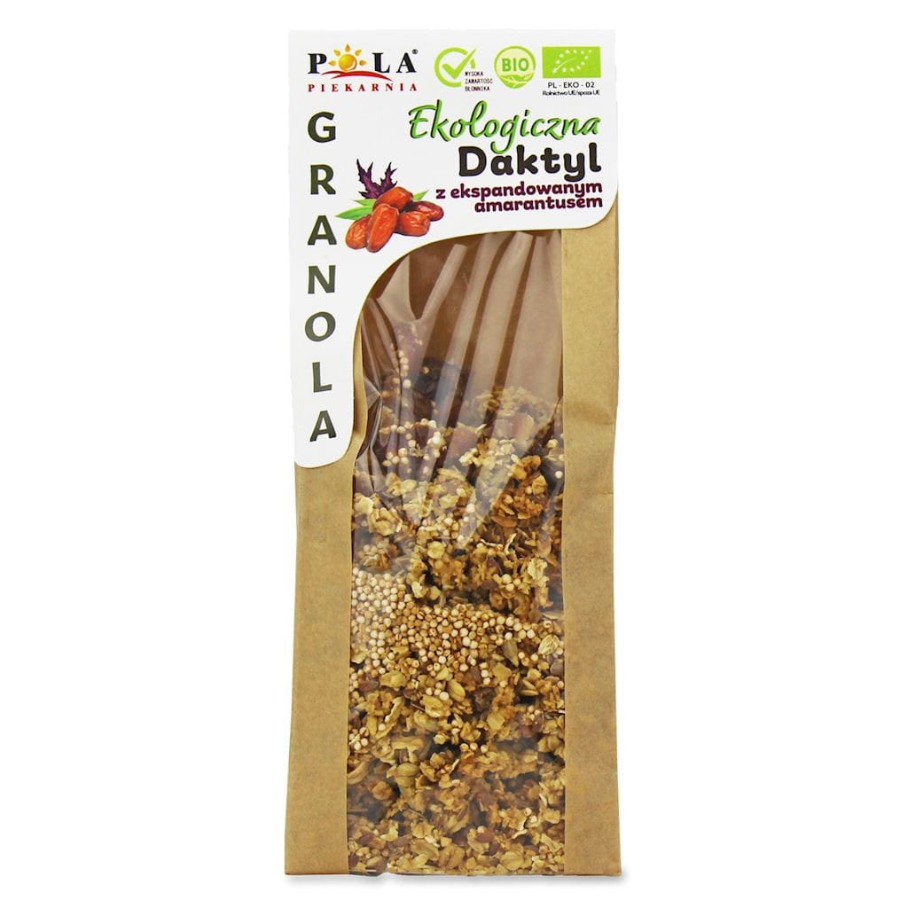 GRANOLA DAKTYL - EXPANDIERTER AMARANTUS OHNE ZUCKERZUSATZ BIO 200 g - POLA BAKERY