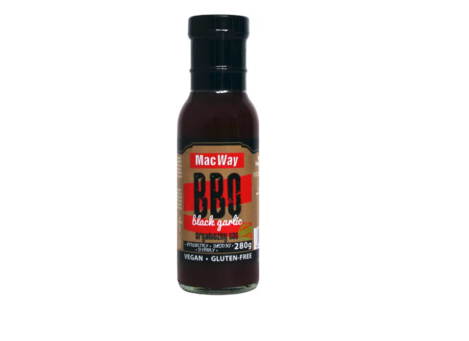 Glutenfreie BBQ Sauce mit schwarzem Knoblauch 280g ECO