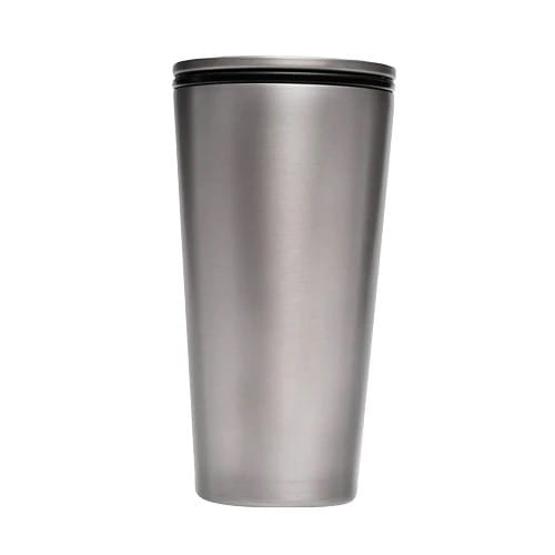 SLIDING MUG MADE OF STAINLESS STEEL SILVER 420 ml - CHIC-MIC