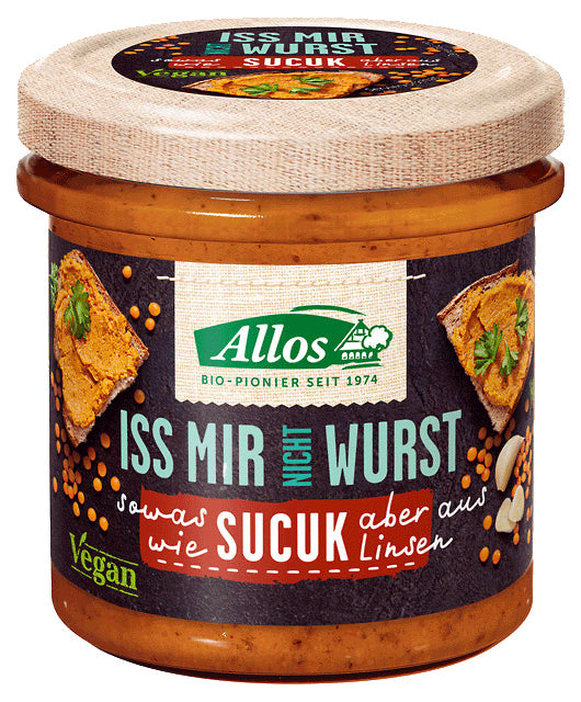 VEGAN PASTA A'LA SUCUK SAUCISSE SANS GLUTEN BIO 135 g - ALLOS