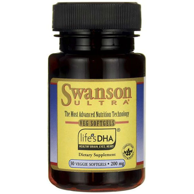 Docosahexaensäure aus Lebensalgenöl DHA 200mg 30 Kapseln von SWANSON