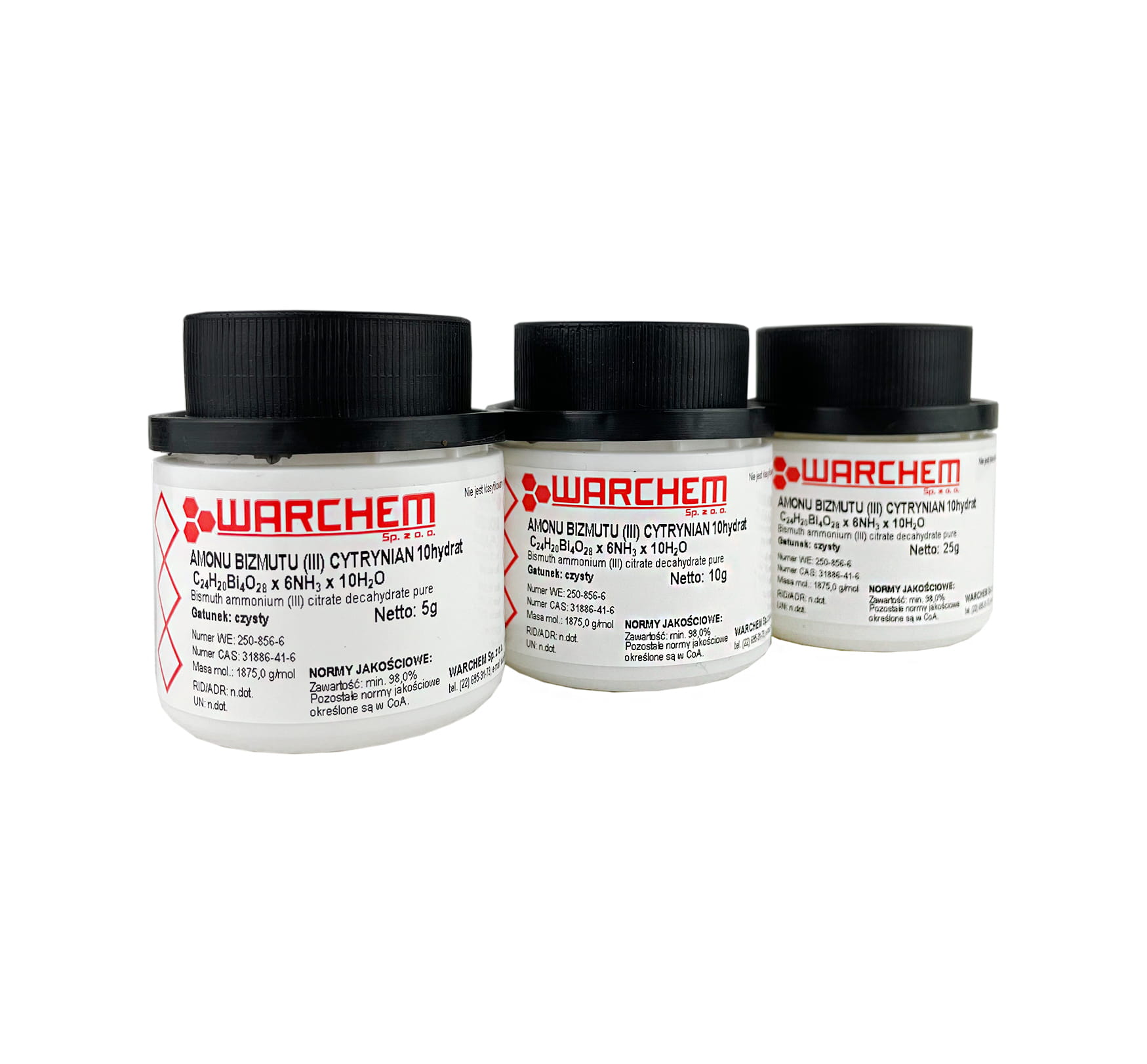 WISMUT (III) AMMONIUMCITRAT 10hydrat - rein 5g WARCHEM