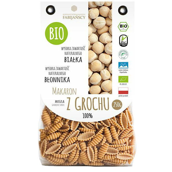 Vollkornnudeln (aus Erbsen) Gnocchi Schale Sardi BIO 250 g - FABIJAŃSCY