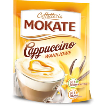 Instantkaffee Cappuccino Vanillegeschmack Mokate 110g