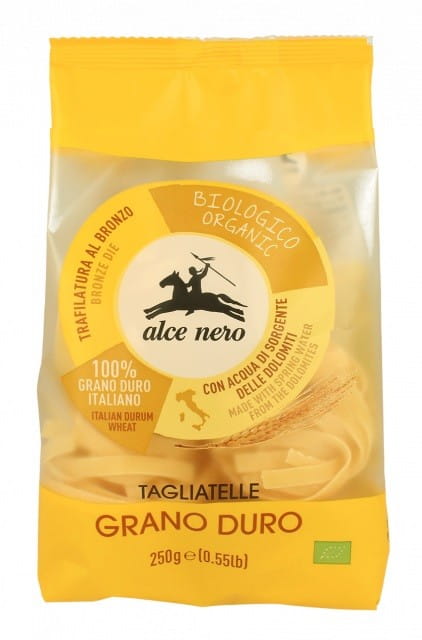 Pasta (Grieß) der Nester von Tagliatelle BIO 250 g - ALCE NERO