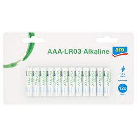 ARO ALKALINE HOCHLEISTUNGSBATTERIE AAA-LR03 ALKALINE BATTERIE 12 STK